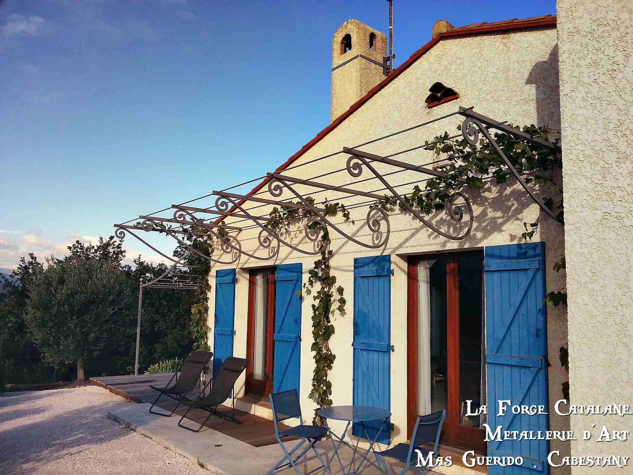 Treille droite filants rond volutes fer Forge Catalane Cabestany (2).jpg